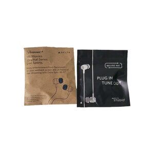 Delta Airlines Earbuds Lot Of 2 One New One Pre-owned